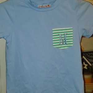 Smocking dog boutique letter M shirt